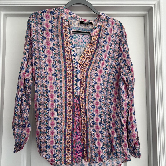 Feathers by Tolani Tops - Feather light Multi Colored Blouse